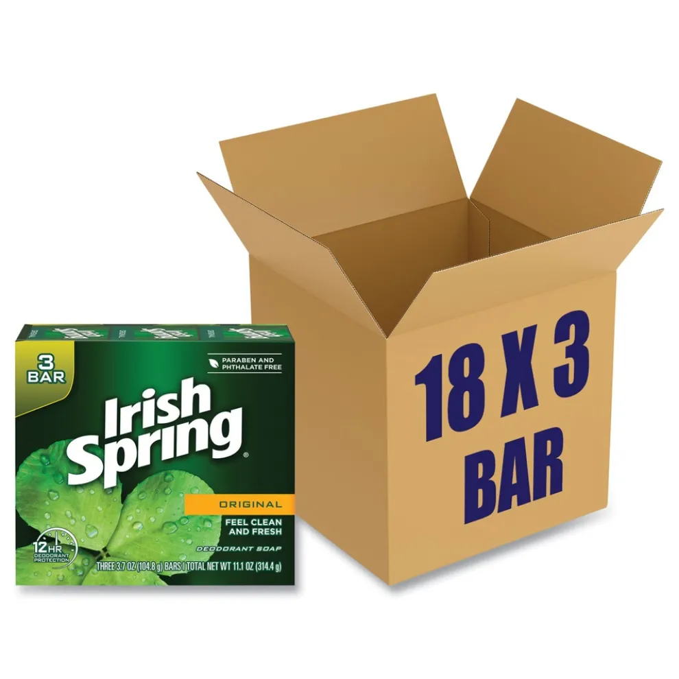 Irish Spring 3.75 oz. Bar Soap - Clean Fresh Scent (54/Carton)