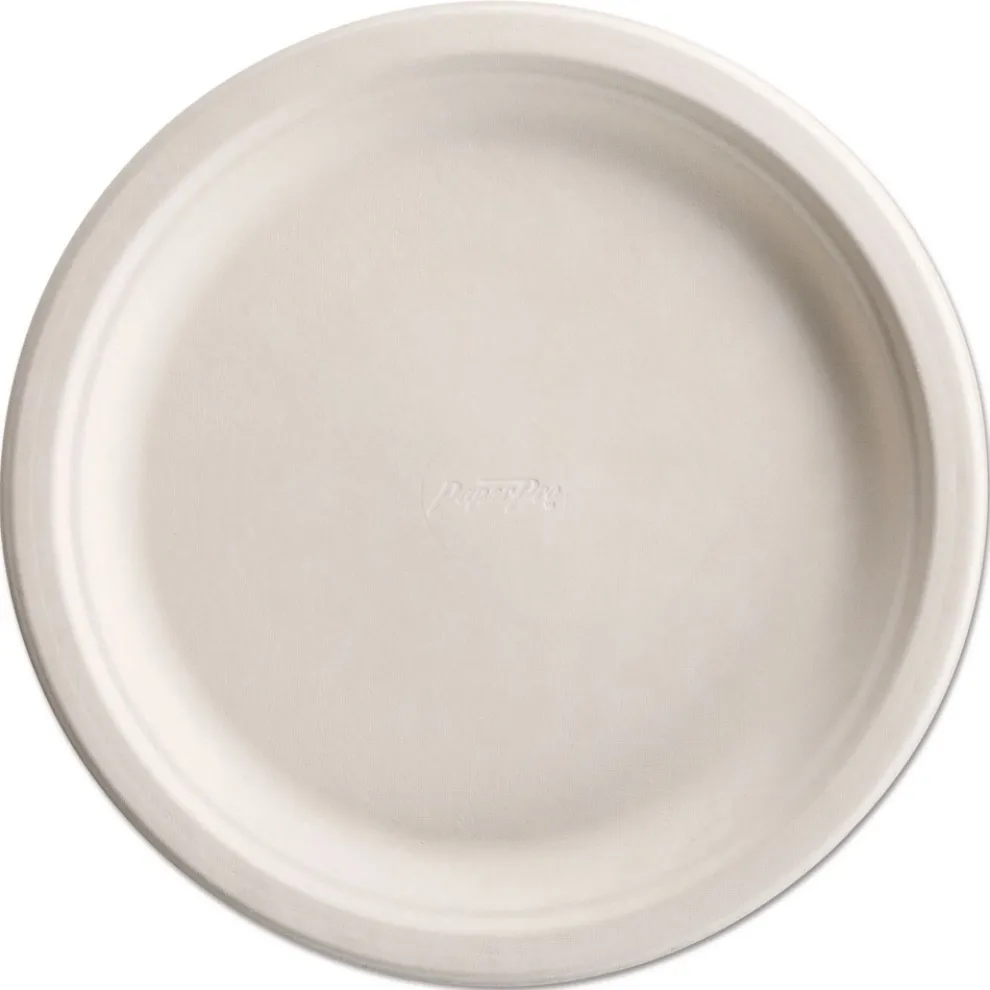 Chinet PaperPro 10-1/2 in. Diameter Plate Naturals Fiber Dinnerware - Natural (500/Carton)