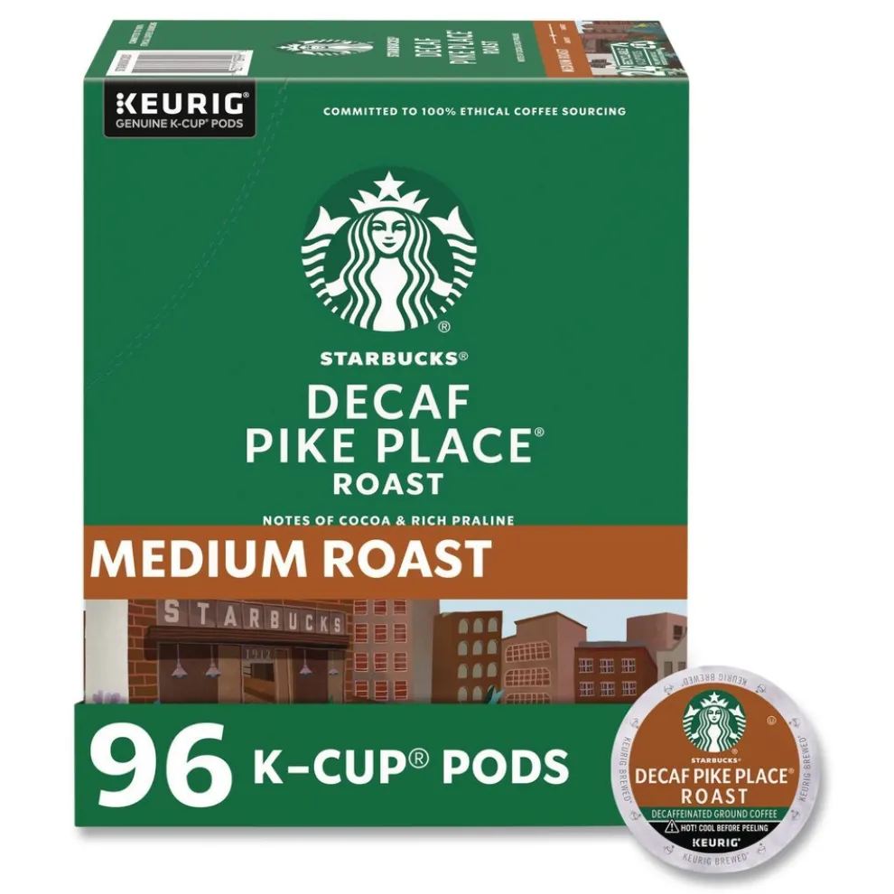 Starbucks 12434952 Coffee K-Cups - Pike Place Decaf (96/Carton)