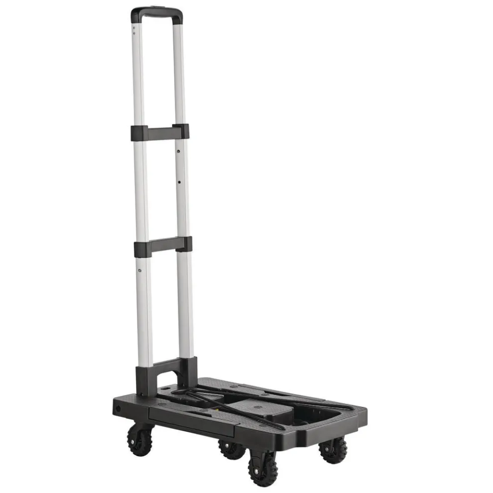 Kantek 19.3 in. x 14.6 in. x 38 in. 250 lbs. Capacity Handcart - Black