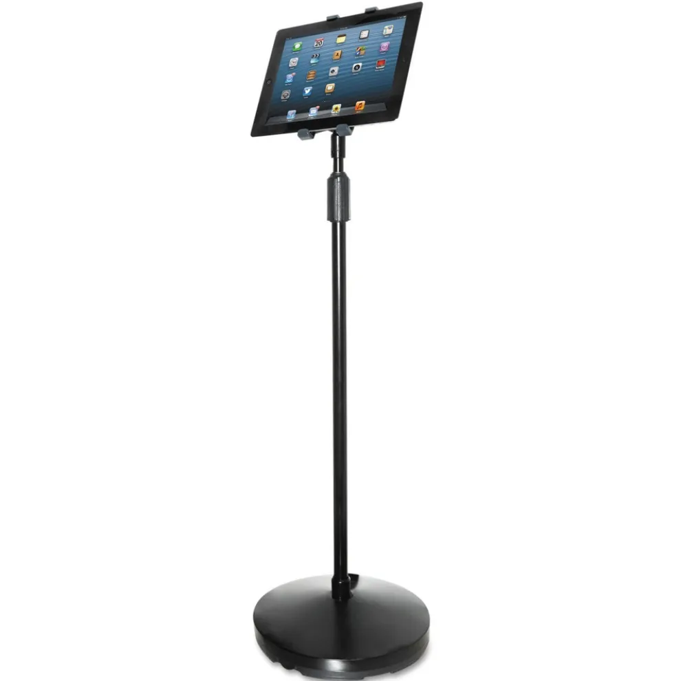 Kantek Floor Stand For Ipad And Other Tablets - Black
