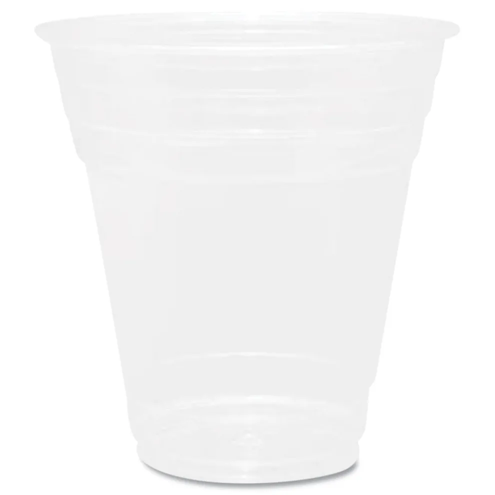 Karat 12 oz. 98 mm Rim Diameter PET Plastic Cups - Clear (1000/Carton)