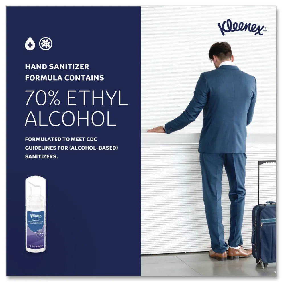 Kleenex 1.5 oz. Pump Bottle Ultra Moisturizing Foam Hand Sanitizer - Unscented