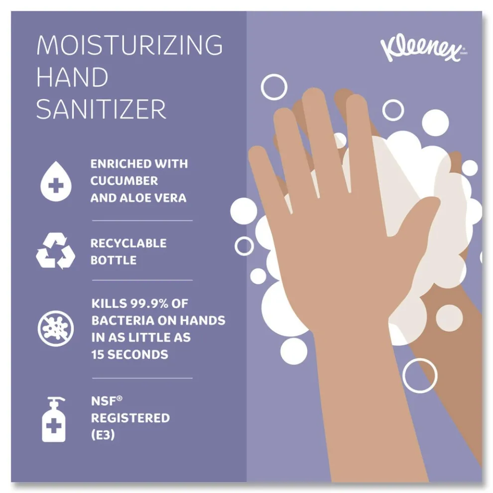 Kleenex 1.5 oz. Pump Bottle Ultra Moisturizing Foam Hand Sanitizer - Unscented