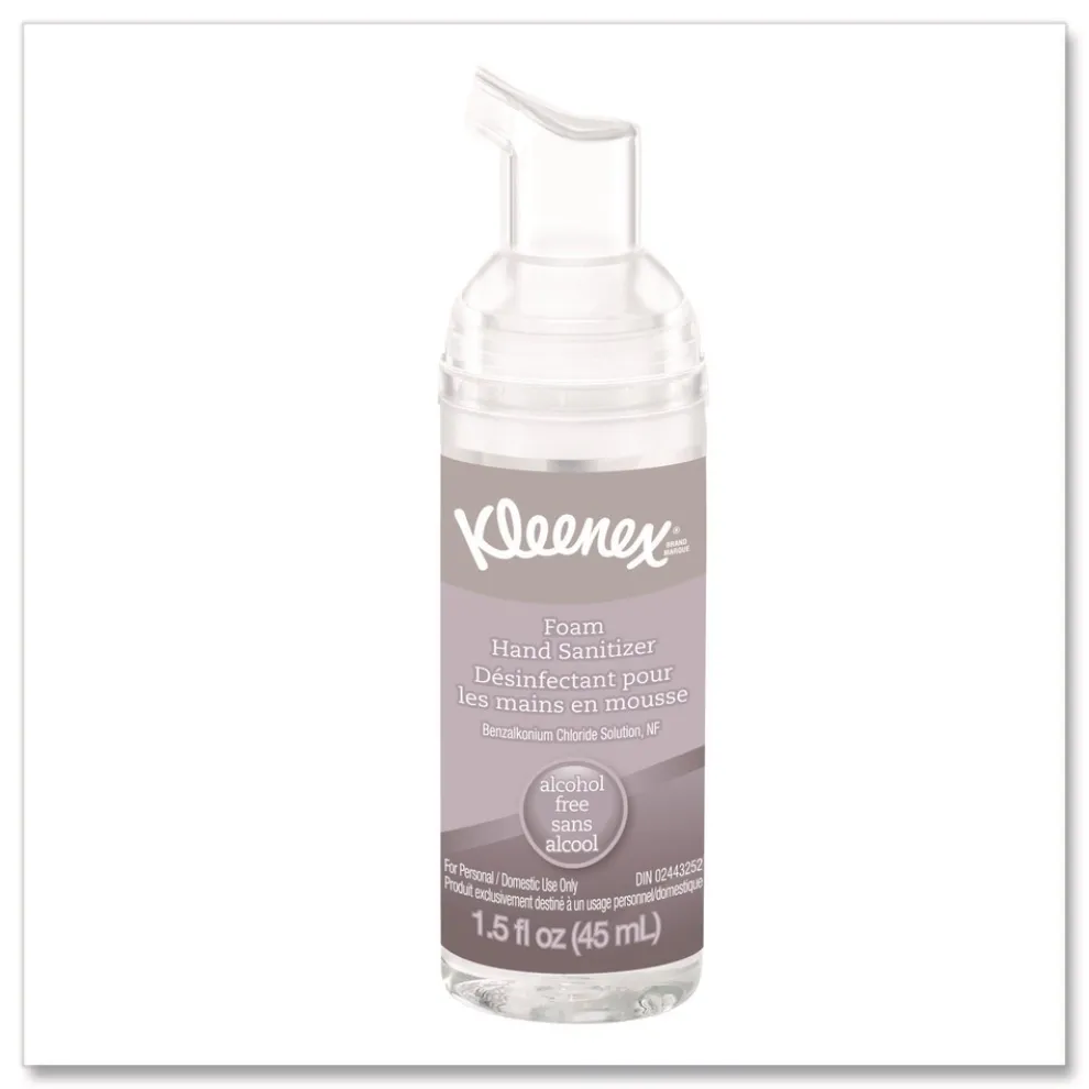 Kleenex 1.5 oz. Pump Bottle Alcohol-Free Foam Hand Sanitizer - Unscented