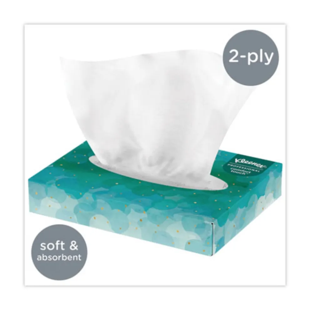 Kleenex 21195 2-Ply Facial Tissue Junior Pack - White (80/Carton)