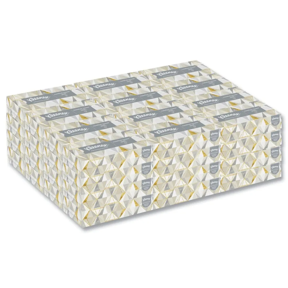 Kleenex 21606 2-Ply Pop-Up Box White Facial Tissue for Business - White (48/Carton)
