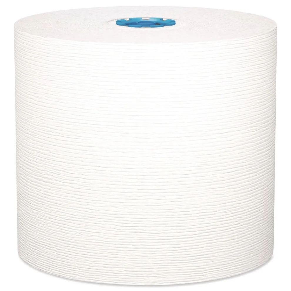 Kleenex 1-Ply 7.5 in. x 700 ft. Hard Roll Paper Towels with Premium Absorbency Pockets - White with Gray Core (6/Carton)