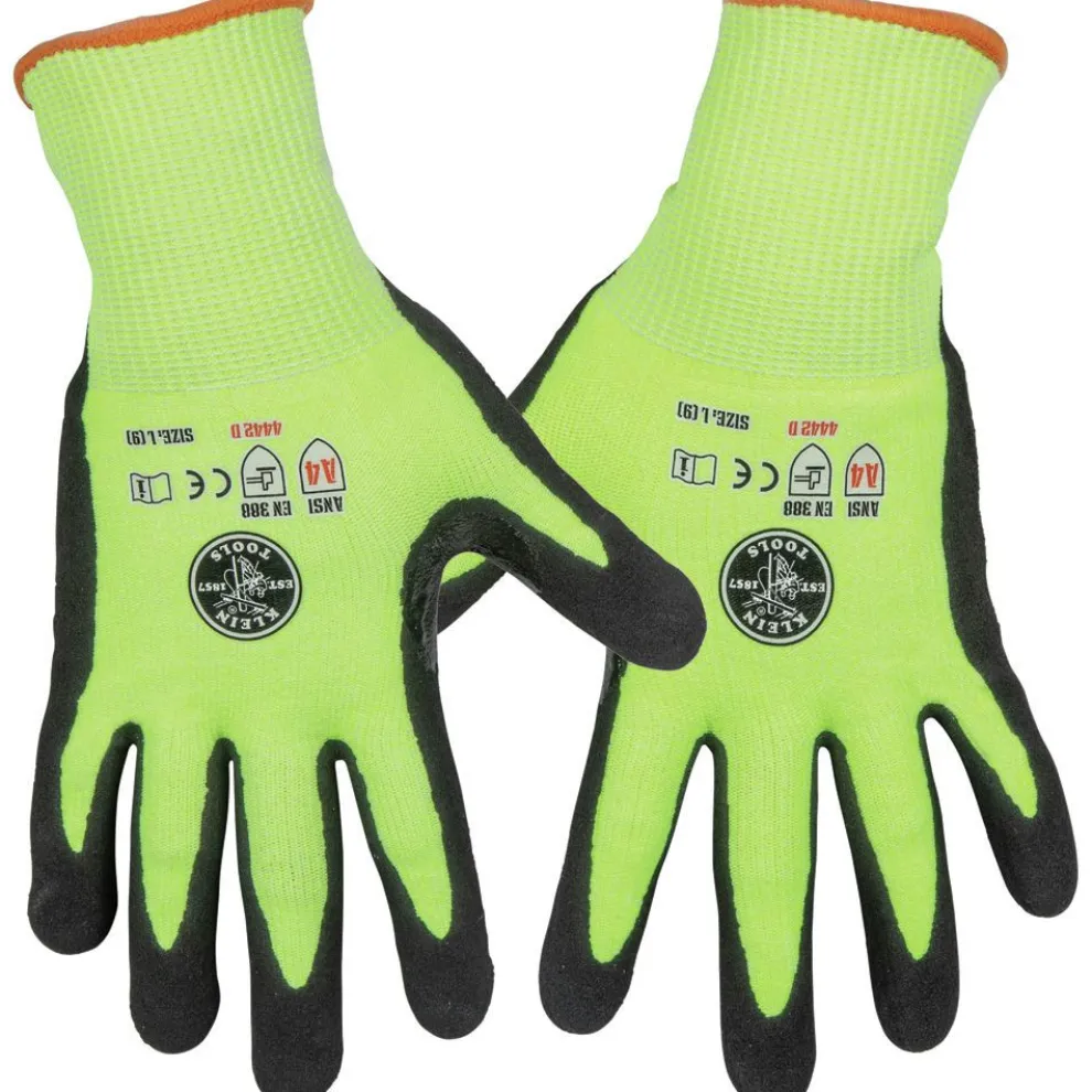 Klein Tools Cut Level 4 Touchscreen Work Gloves - Large (2-Pair)