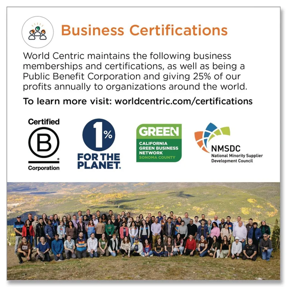 World Centric PL-SC-U6-LFS 6.1 in. Diameter Ripple Edge Paper Fiber Plates - Natural (1000/Carton)