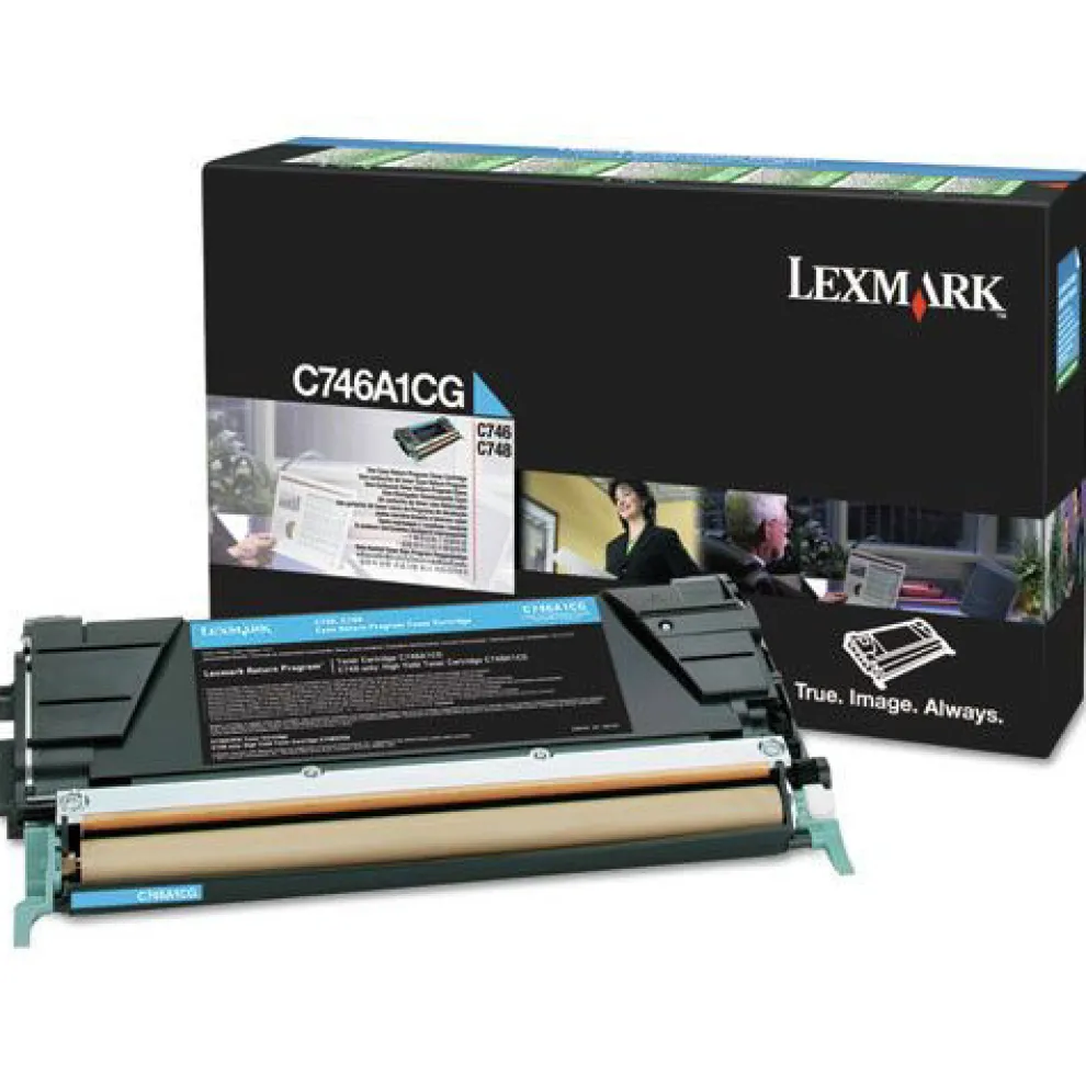 Lexmark 7,000 Page-Yield Return Program Toner - Cyan