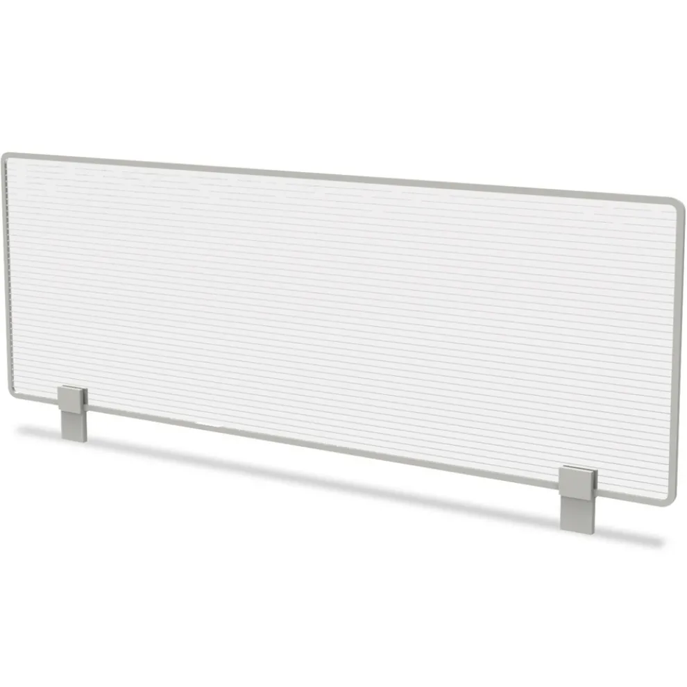 Linea Italia Trento Line 47.13 in. x 1.75 in. x 15.5 in. Polycarbonate Dividing Panel - Translucent
