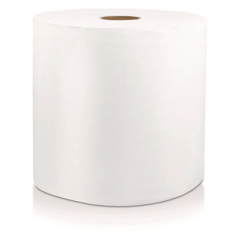 Livi VPG Select 8 in. x 800 ft. 1-Ply Hard Wound Roll Towel - White (6/Carton)