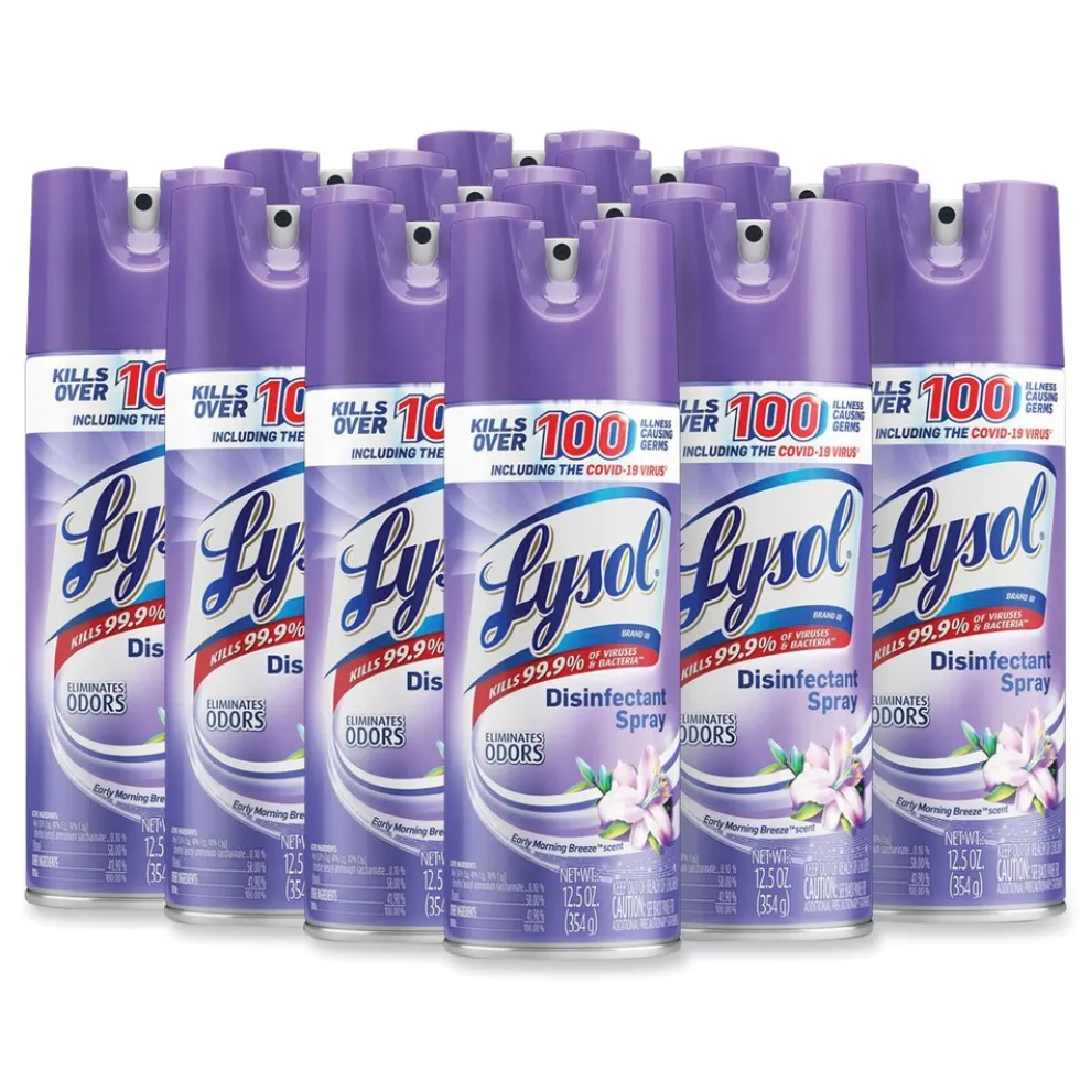 LYSOL Brand 12.5 oz. Aerosol Spray Disinfectant Spray - Early Morning Breeze (12/Carton)