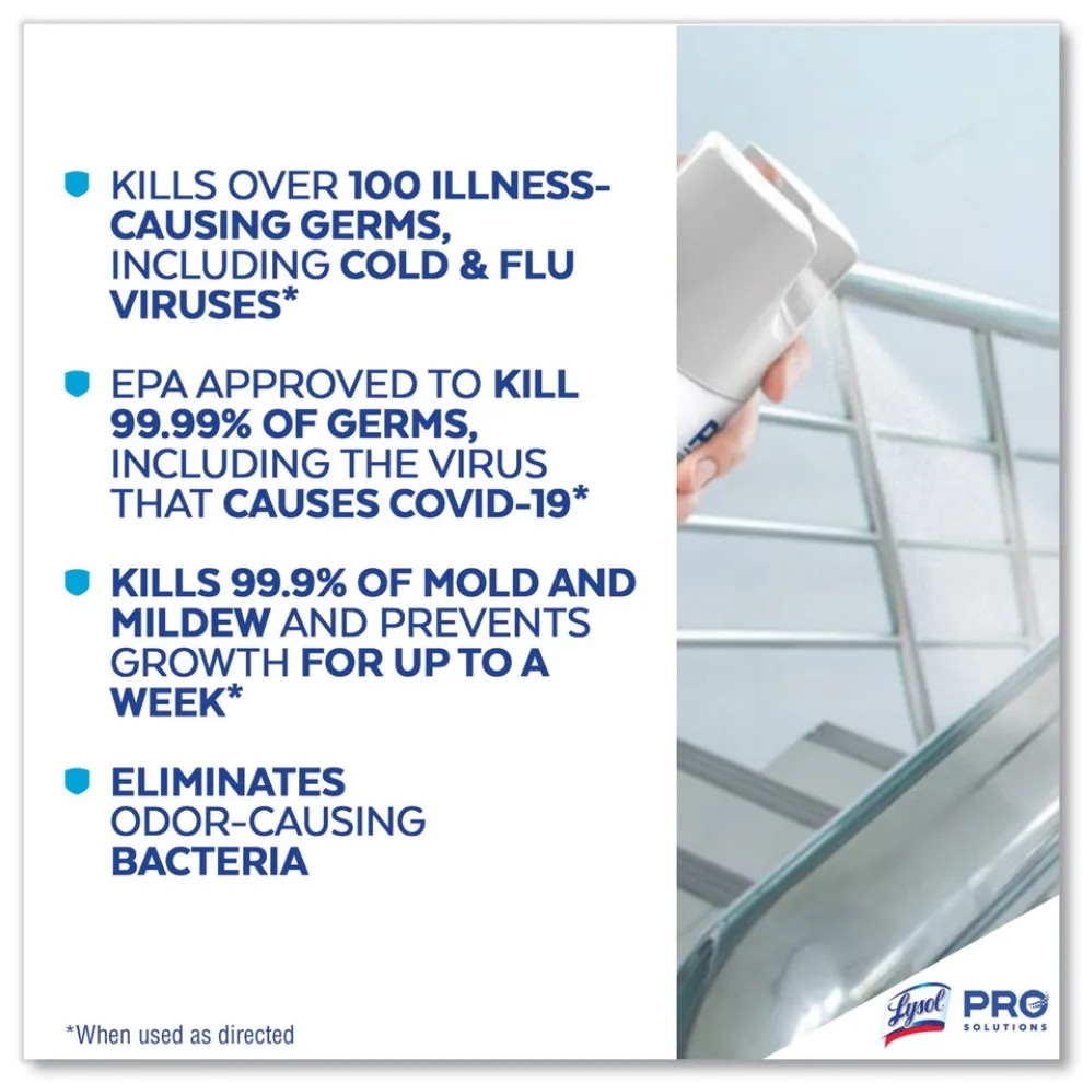 LYSOL Brand 12.5 oz. Aerosol Disinfectant Spray - Crisp Linen Scent