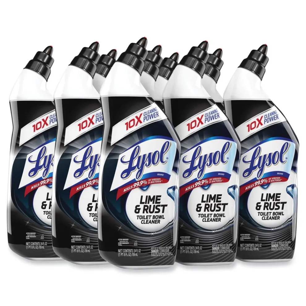 LYSOL Brand 24 oz. Lime & Rust Toilet Bowl Cleaner - Atlantic Fresh (9/Carton)