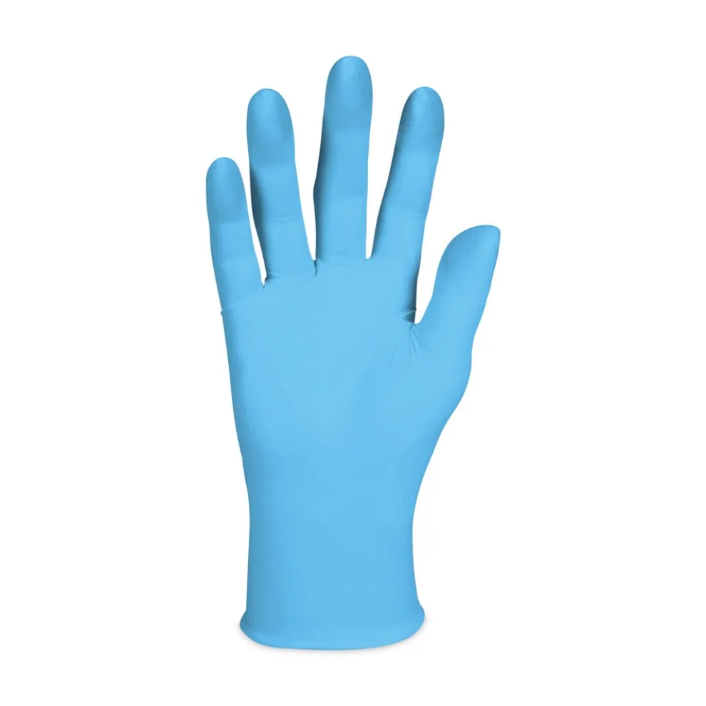Ansell 4 mil Thick 9.5 in. Long Powder-Free G10 Comfort Plus Blue Nitrile Gloves - Small, Light Blue (100/Box, 10 Boxes/Carton)