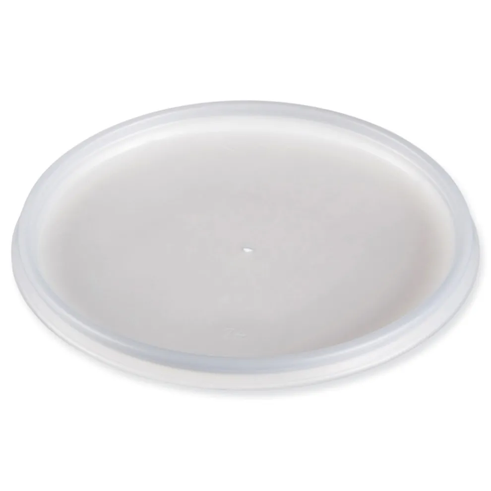 Dart Vented Plastic Lids for Foam Cups Bowls and Containers Fits 12 oz. to 60 oz. - Translucent (1000/Carton)