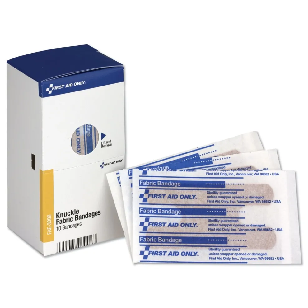 First Aid Only Individually Sterilized Knuckle Bandages (10/Box)