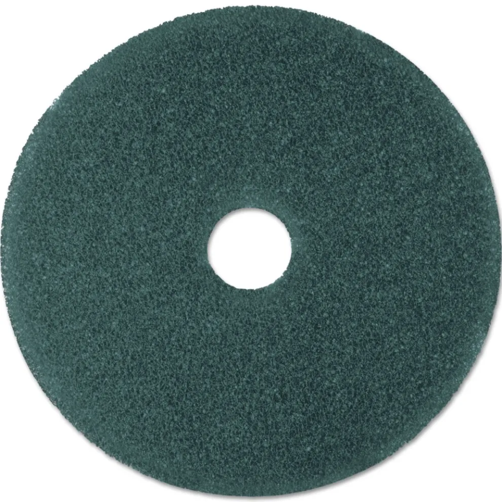 3M 5300 19 in. Diameter Low-Speed High Productivity Floor Pads - Blue (5/Carton)