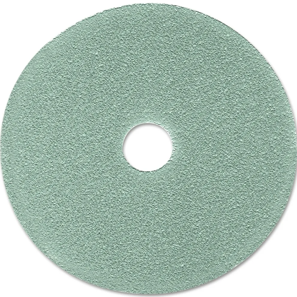 3M 3100 19 in. Diameter Ultra High-Speed Floor Burnishing Pads - Aqua (5/Carton)