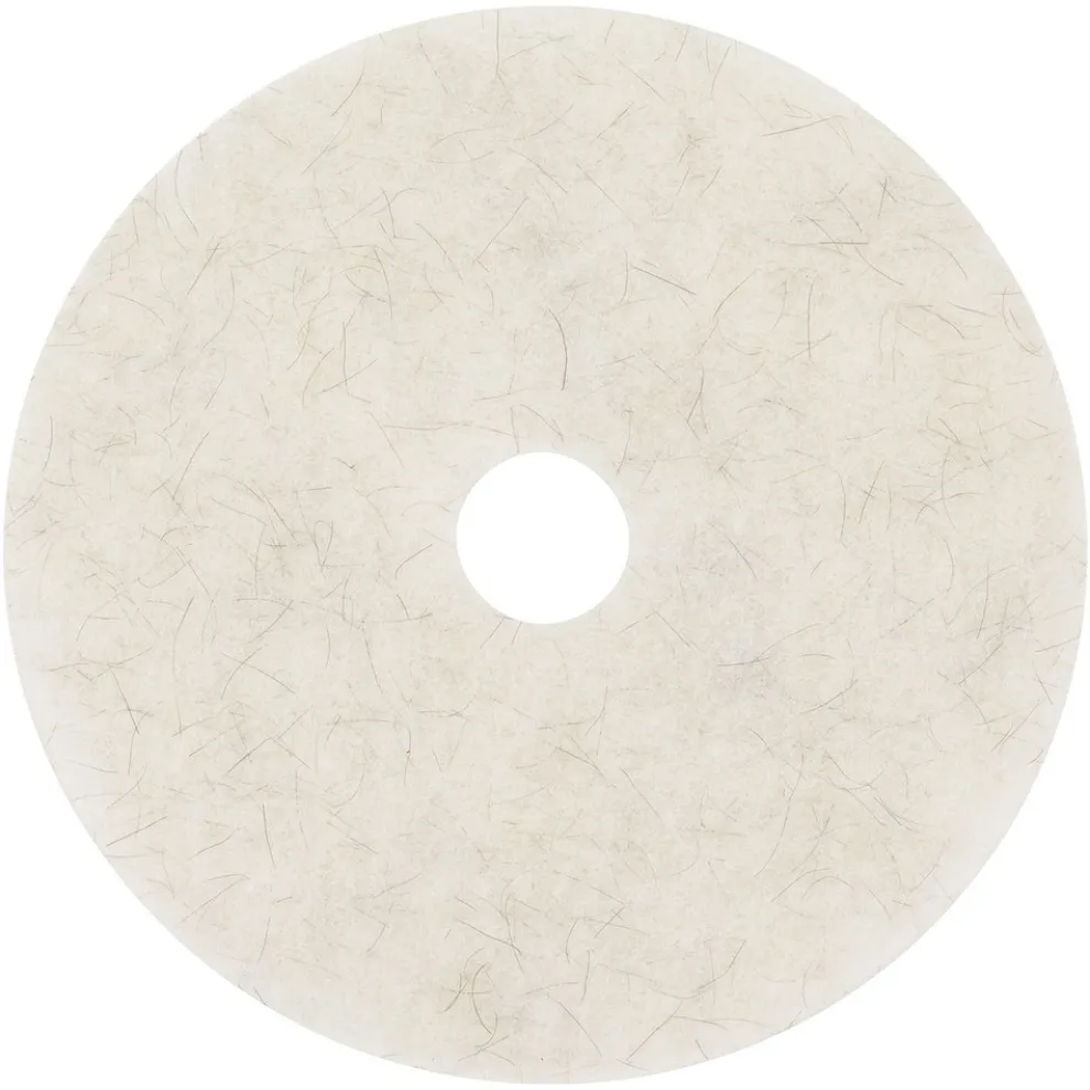3M 20 in. Diameter Ultra High-Speed Natural Blend Floor Burnishing Pads 3300 - White (5/Carton)