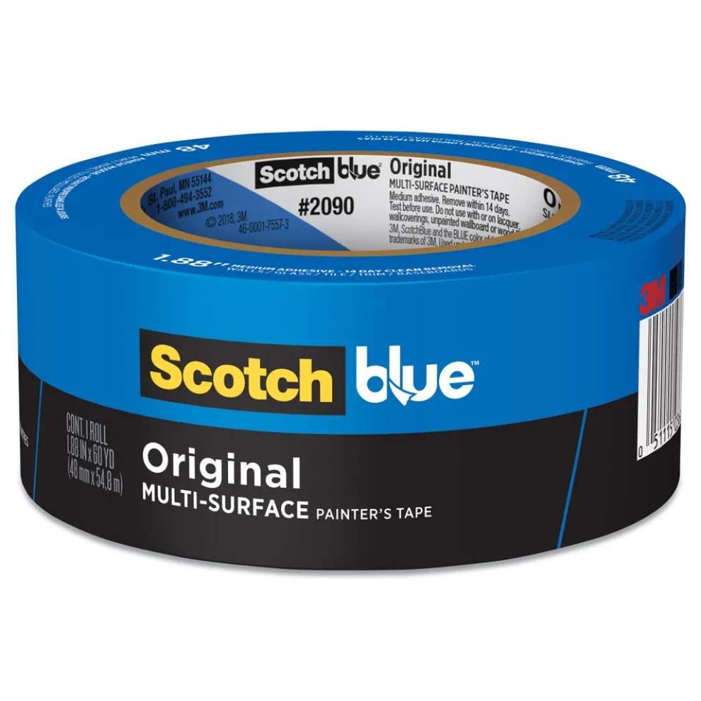 3M 2 in. x 60 yds 3 in. Core Original Multi-Surface Painter's Tape - Blue (1-Roll)