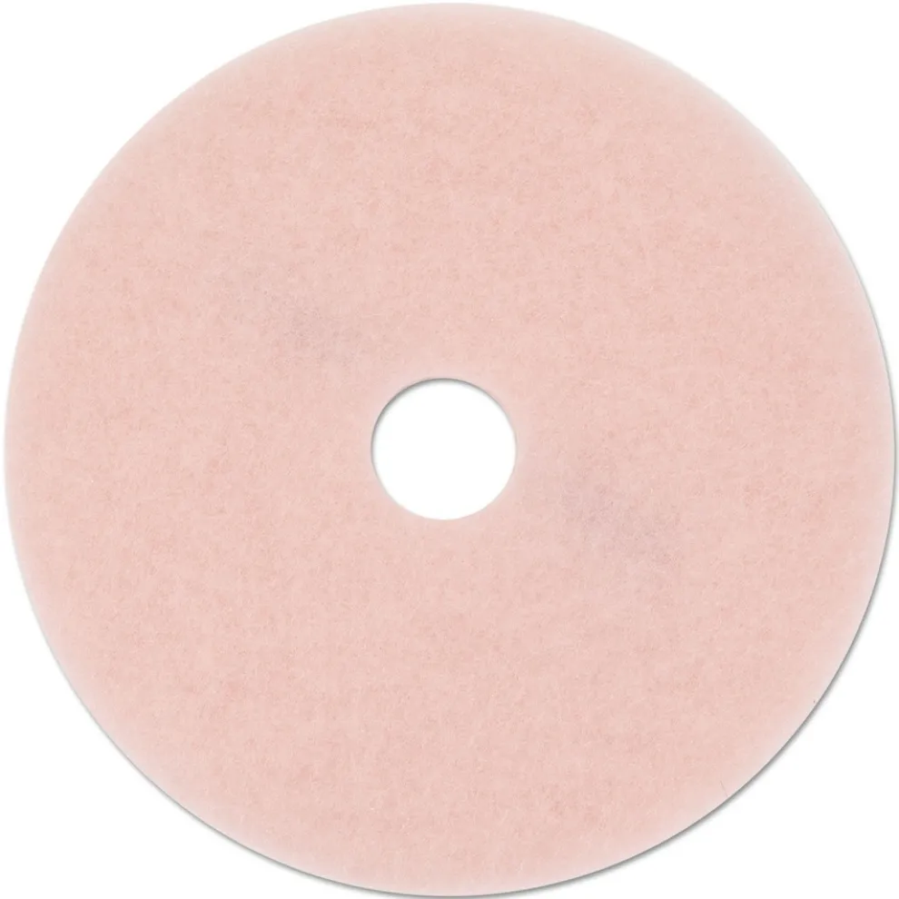3M Eraser 27 in. Burnishing Floor Pads - Pink (5/Carton)