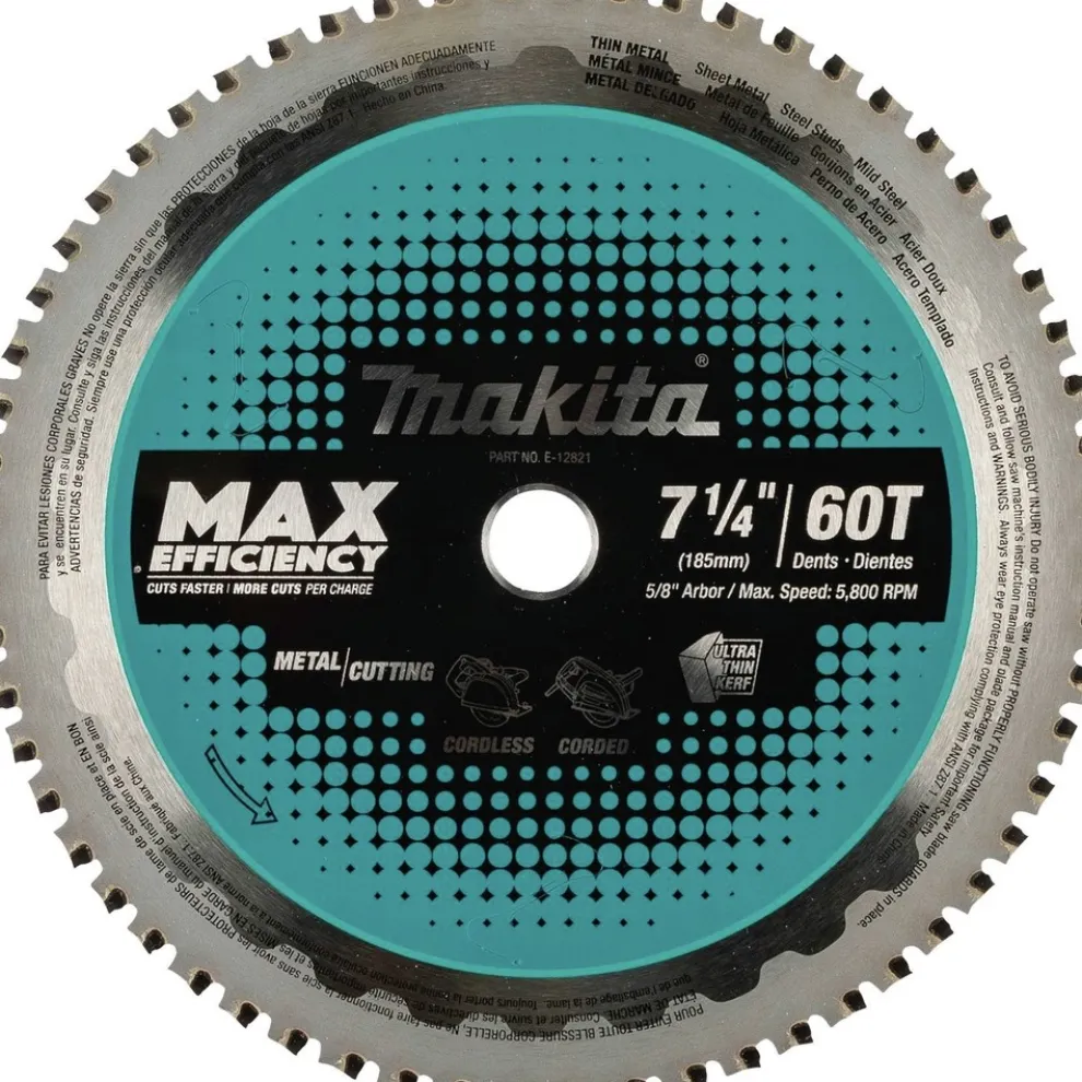 Makita 7-1/4 in. 60T Carbide-Tipped Max Efficiency Saw Blade