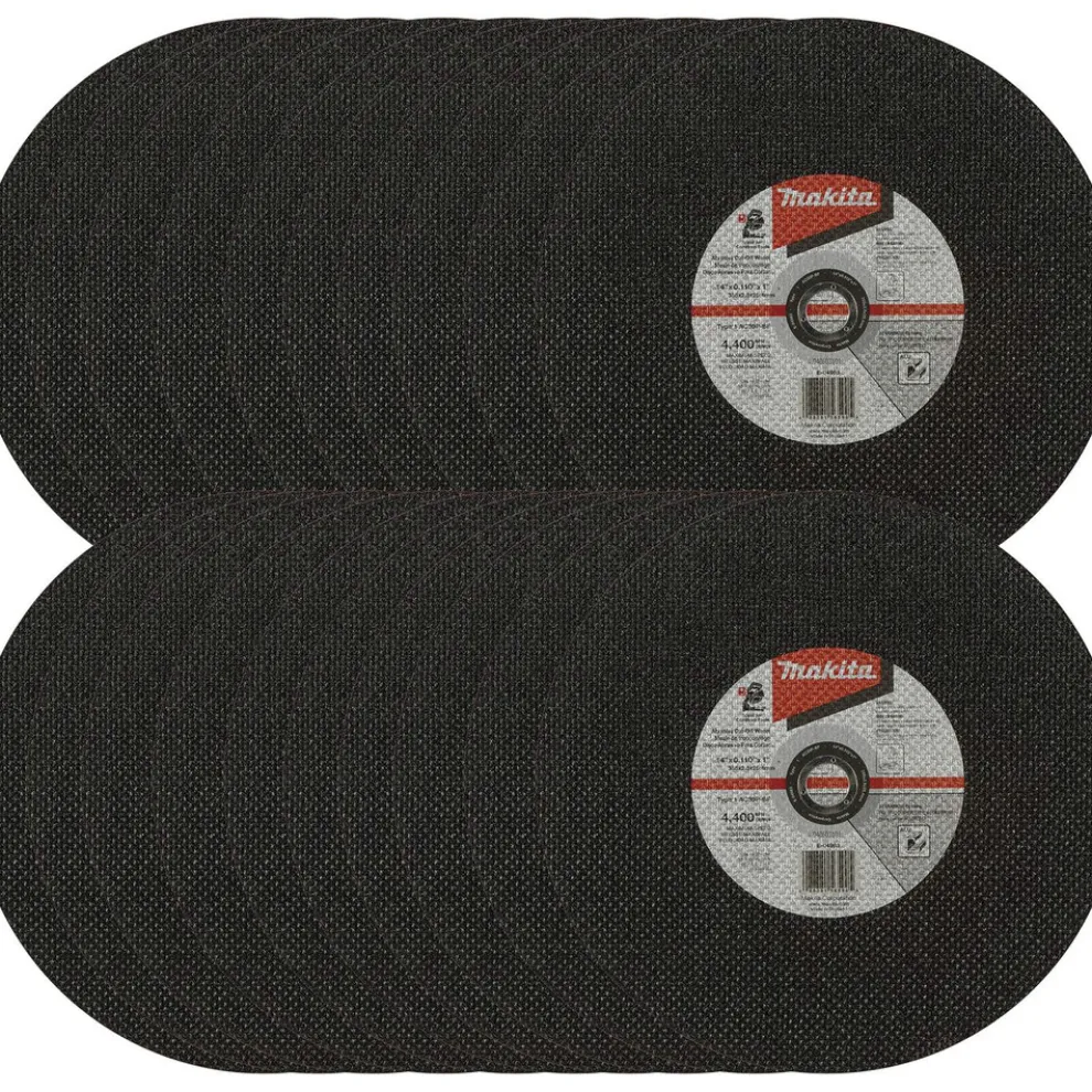 Makita 25-Piece 14 in. x .110 in. x 1 in. 30 Grit Type 1 Thin Cut-Off Wheel Set for Aluminum Cutting