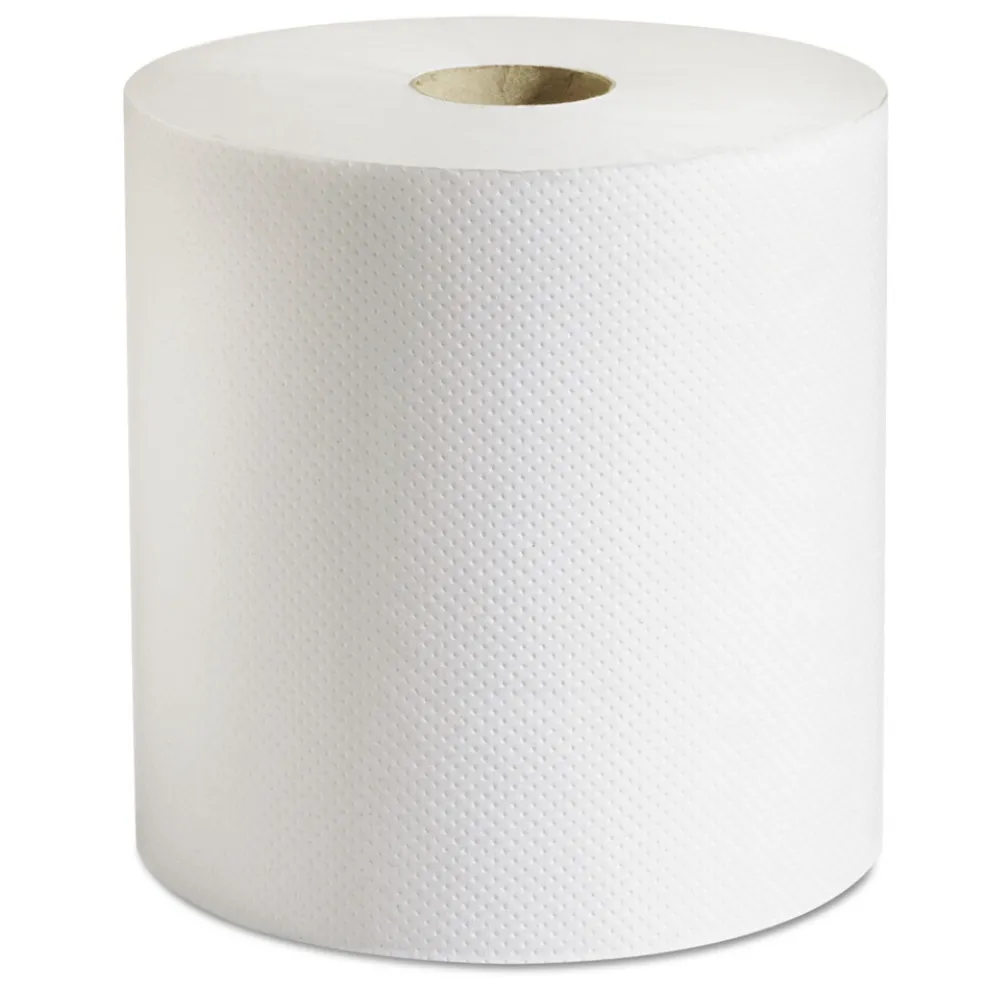 Marcal PRO 7.88 in. x 800 ft. 1-Ply 100 Percent Recycled Hardwound Roll Paper Towels - White (6/Carton)
