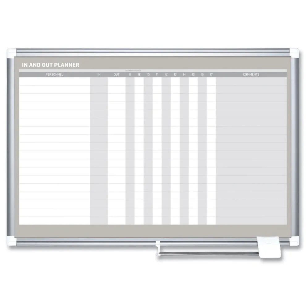 MasterVision 36 in. x 24 in. In-Out Magnetic Dry Erase Board - Silver Frame