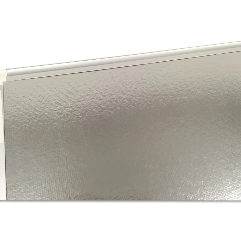 MasterVision 36 in. x 24 in. Gridded Magnetic Steel Dry Erase Project Planning Board - White Surface, Satin Aluminum Frame