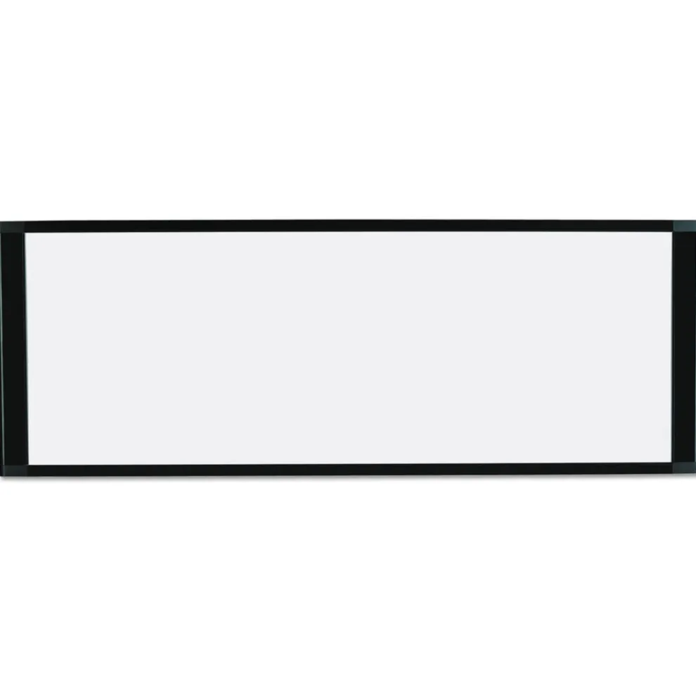 MasterVision 36 in. x 18 in. Cubicle Workstation Dry Erase Board - White Surface/Black Aluminum Frame