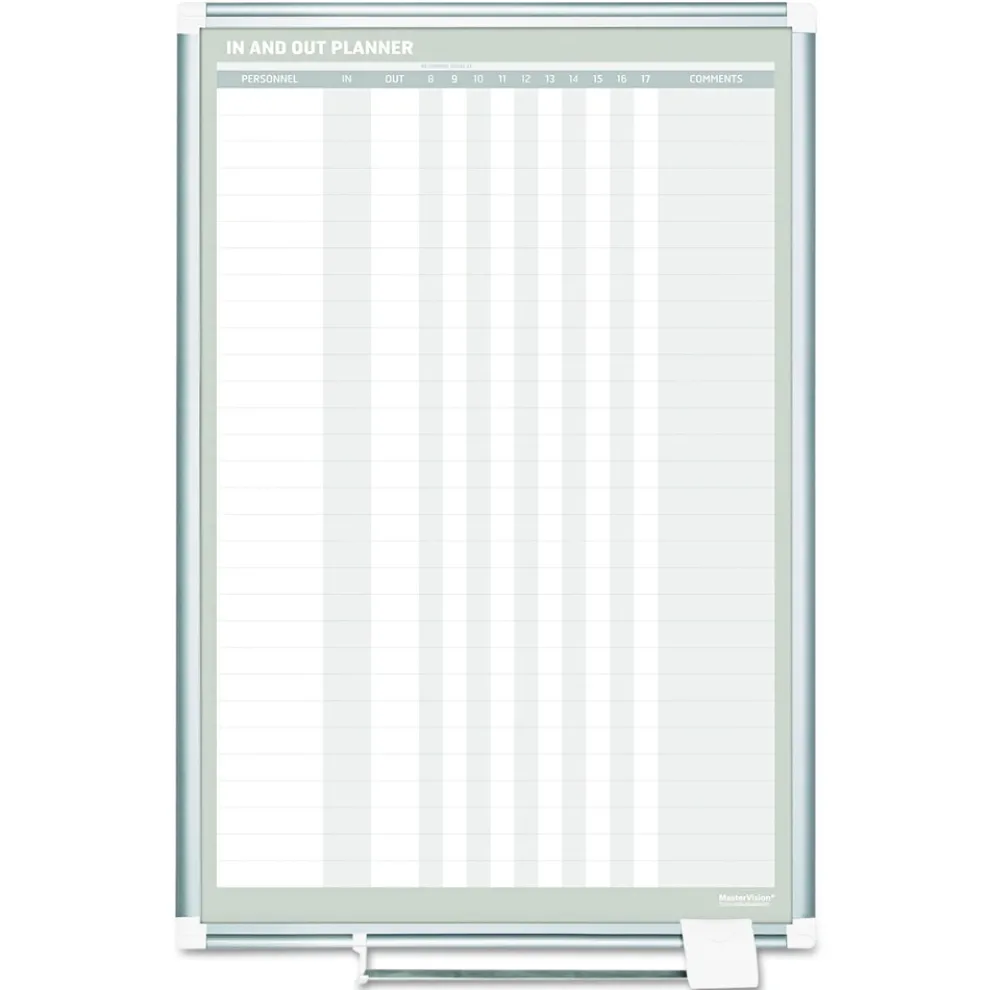 MasterVision 24 in. x 36 in. In-Out Magnetic Dry Erase Board - Silver Frame