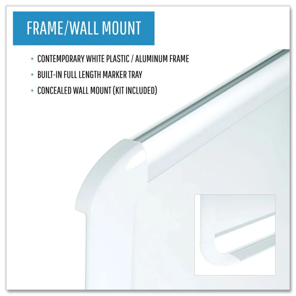 MasterVision 36 in. x 24 in. Gold Ultra Magnetic Dry Erase Boards - White Surface, White Aluminum Frame