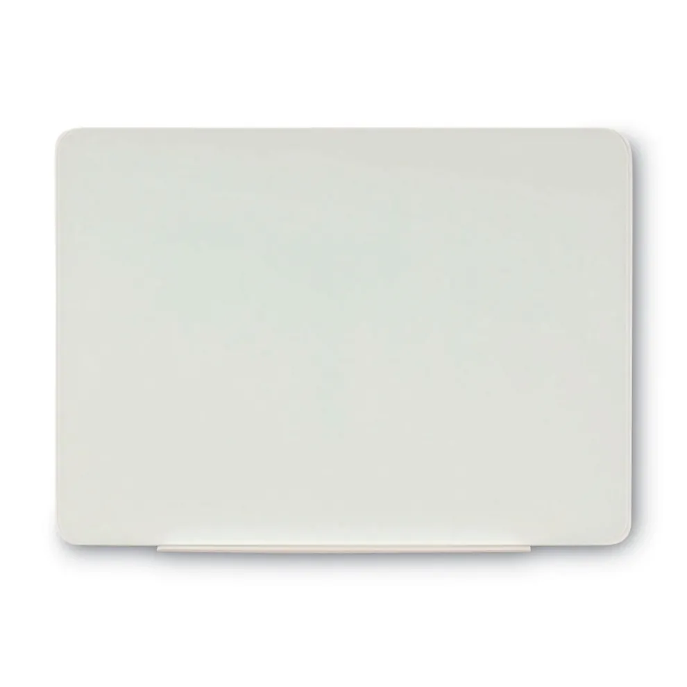 MasterVision 36 in. x 24 in. Magnetic Glass Dry Erase Board - Opaque White