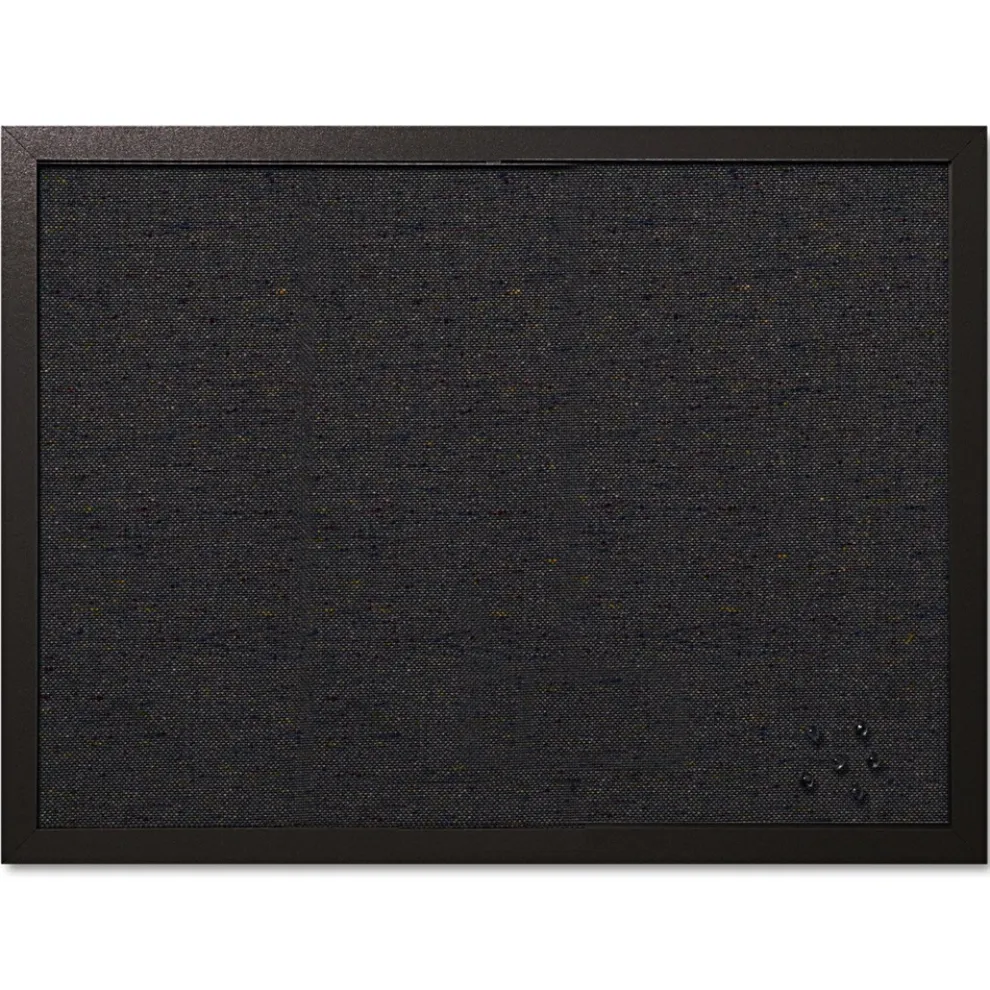 MasterVision 24 in. x 18 in. Designer Fabric Bulletin Board - Black