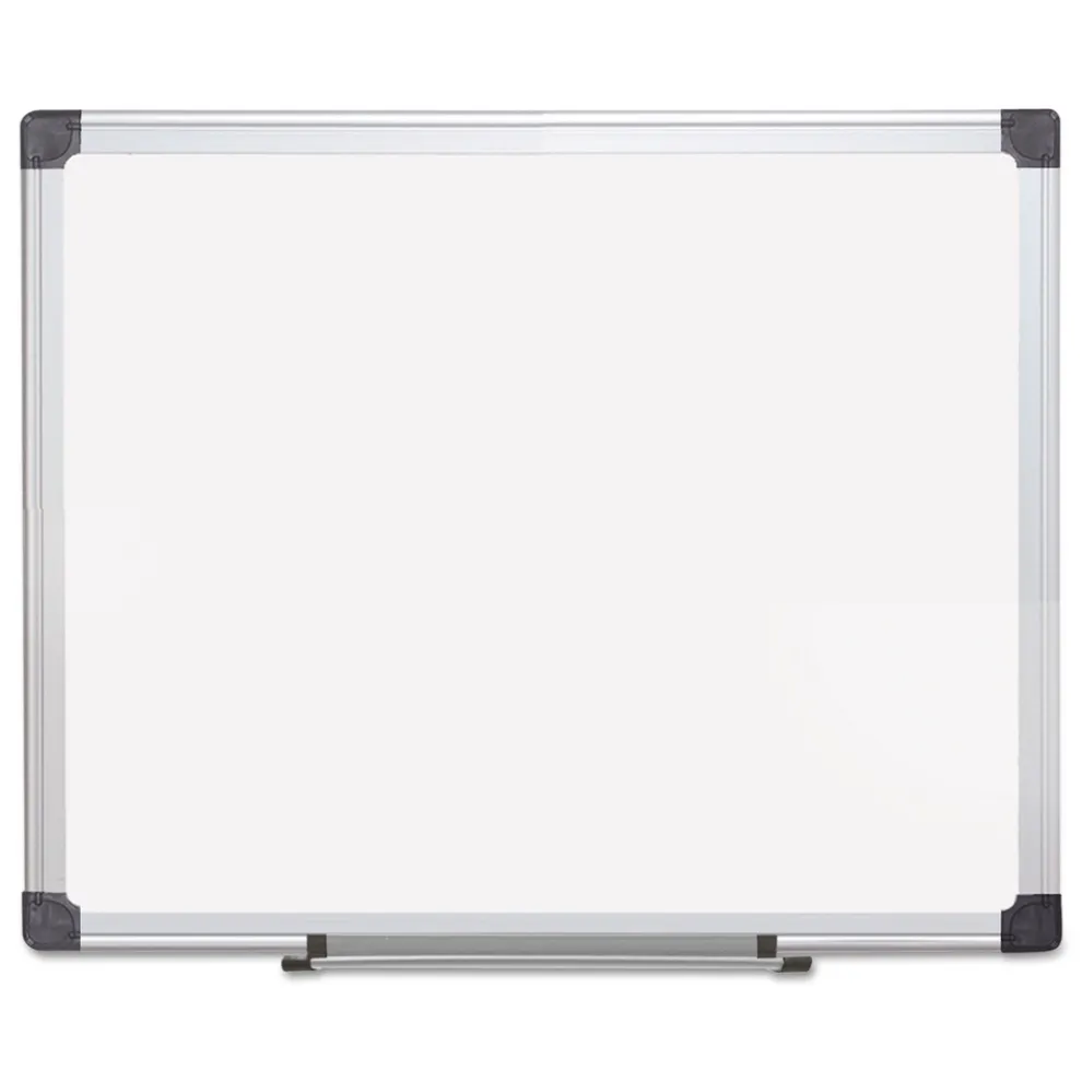 MasterVision 24 in. x 36 in. Aluminum Frame Porcelain Value Dry Erase Board - White