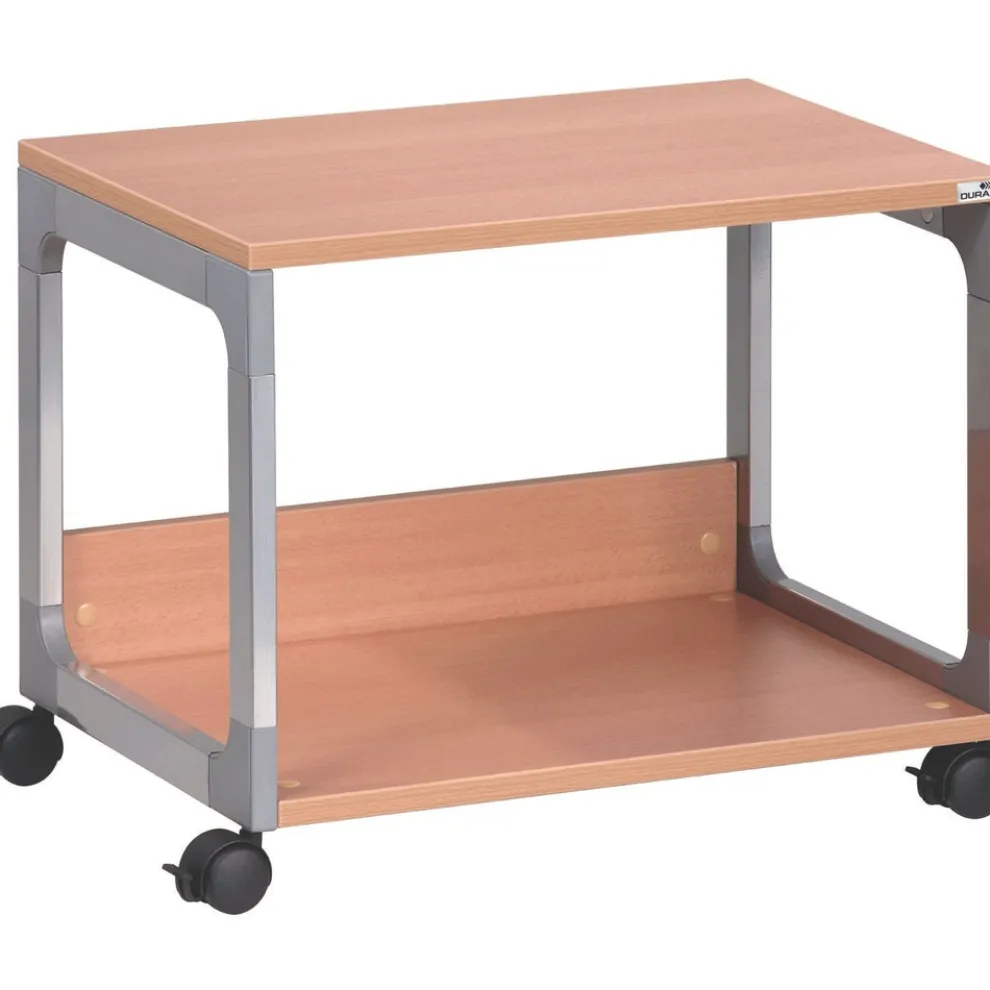 Durable System 48 23.6 in. x 18.7 in. x 17 in. 2 Shelves Metal Multi-Function Trolley - Beech