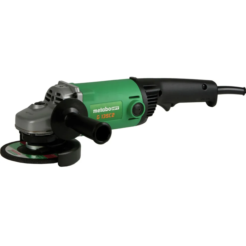 Metabo HPT 11.0 Amp 5 in. Angle Grinder with No-Lock Off Switch