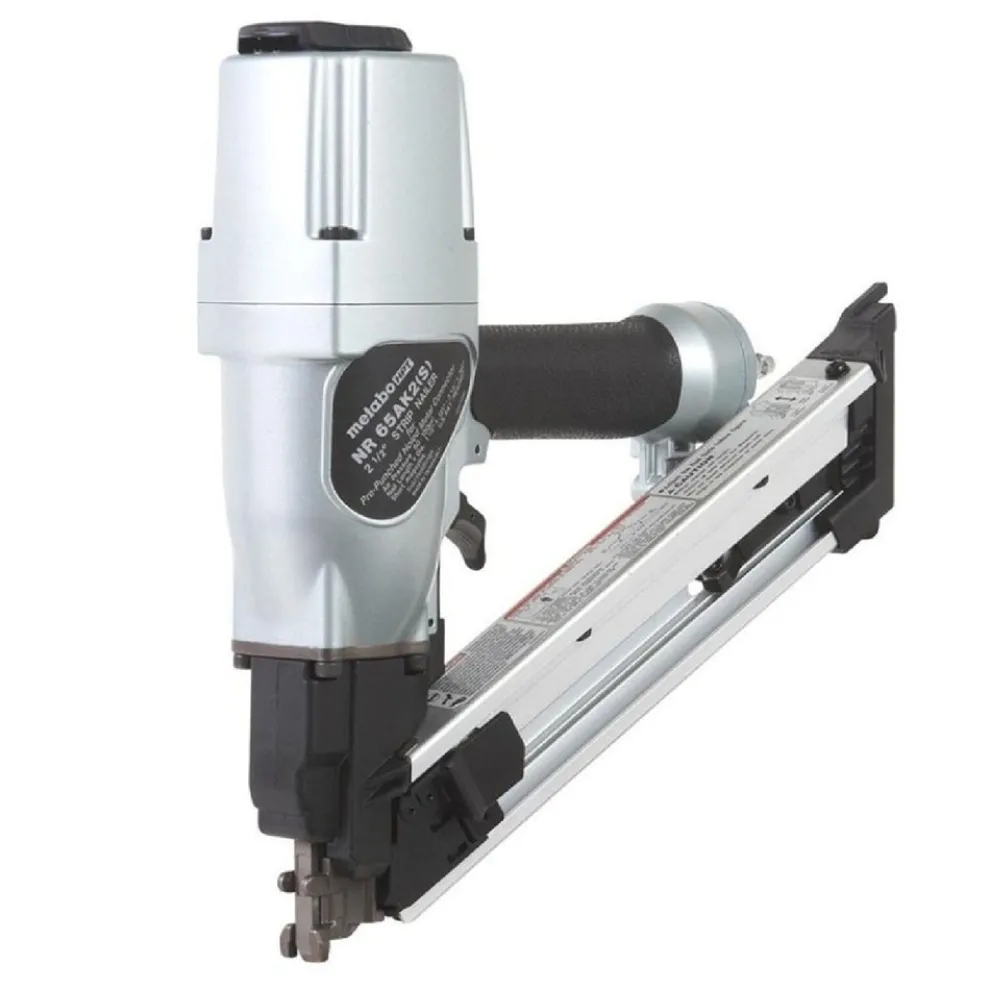 Metabo HPT NR65AK2SM 36-Degree 2-1/2 in. Strap-Tite Fastening System Metal Connector Strip Nailer with Short Magazine