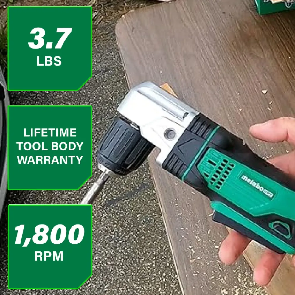 Metabo HPT 18V Lithium-Ion 3/8 in. Cordless Angle Drill (Tool Only)
