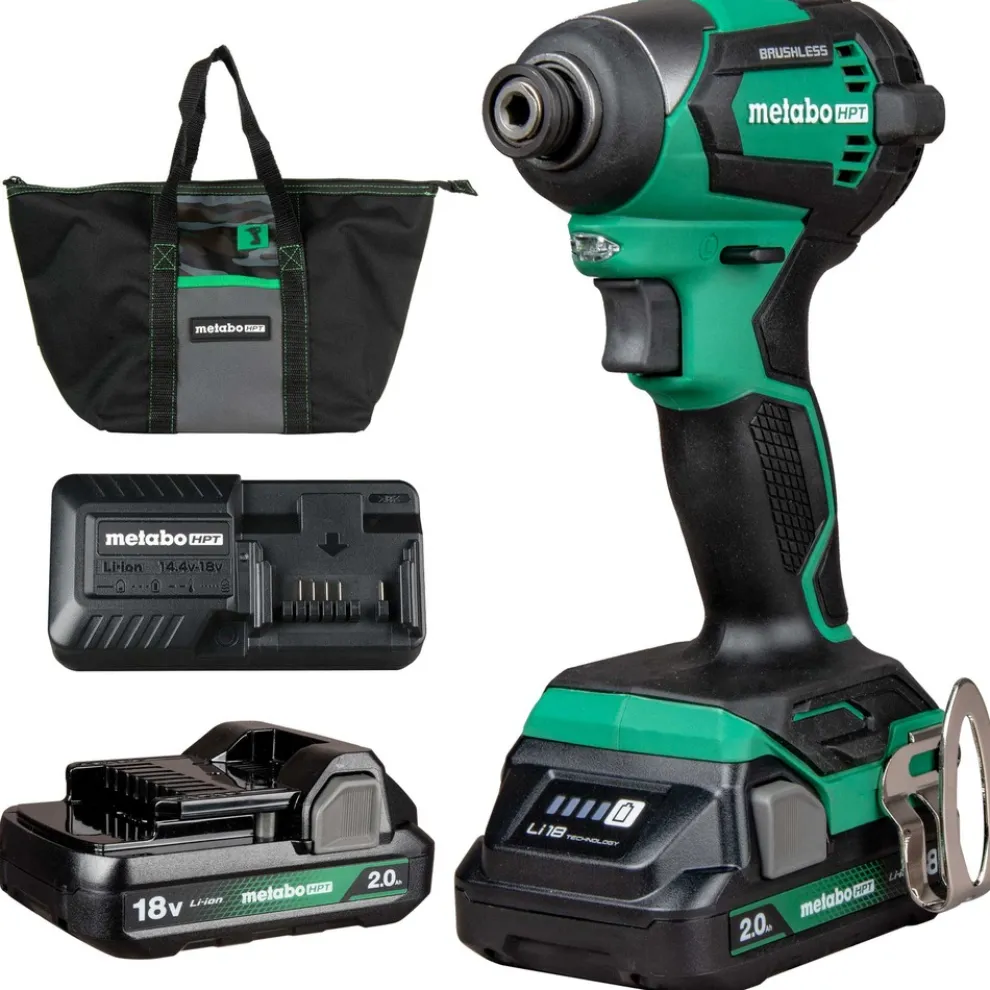 Metabo HPT 18V MultiVolt Lithium-Ion Brushless Cordless Impact Driver Kit (2 Ah)