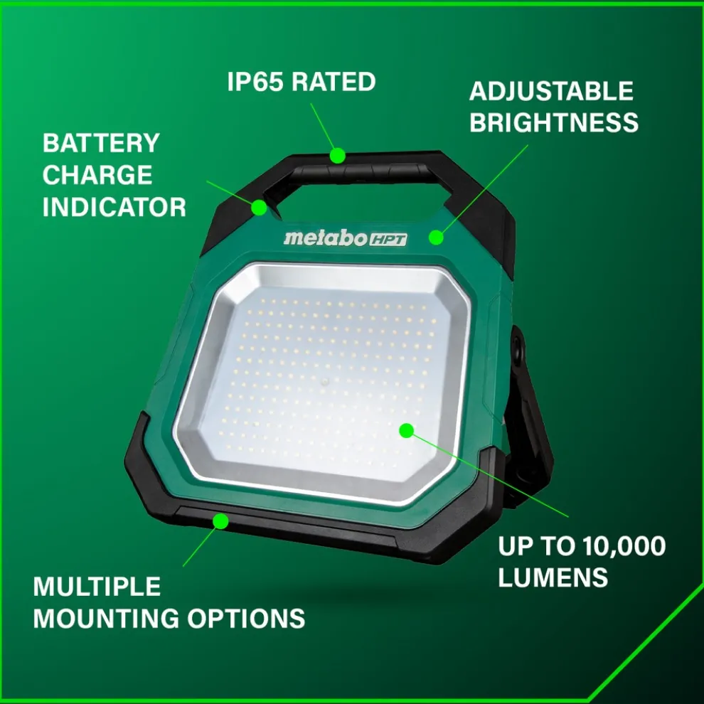 Metabo HPT 18V MultiVolt 10000 Lumen Lithium-Ion Cordless LED Work Light (Tool Only)