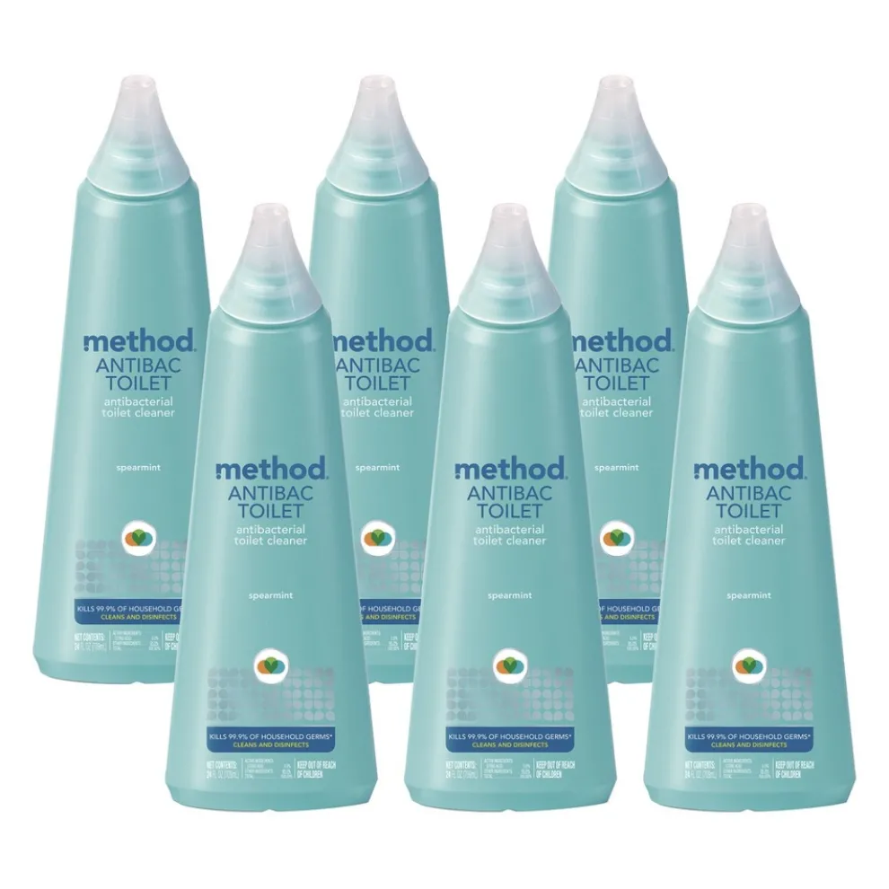 Method 24 oz Antibacterial Toilet Cleaner Bottle - Spearmint (6/Carton)