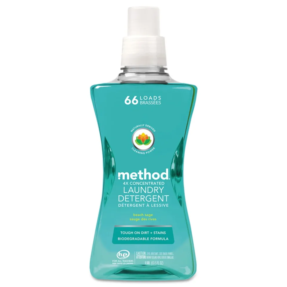 Method 53.5 oz 4X Concentrated Laundry Detergent - Beach Sage (4/Carton)