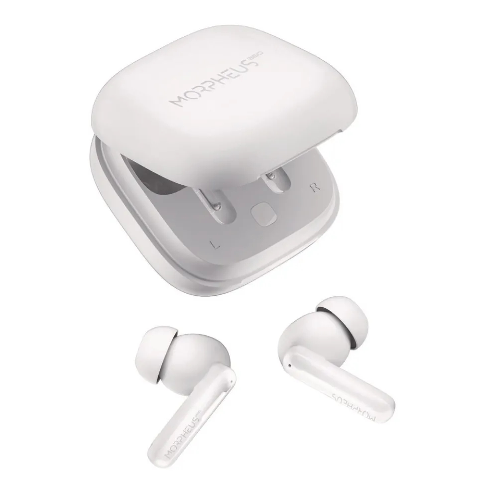 Morpheus 360 Nemesis ANC Wireless Noise Cancelling Earbuds - White