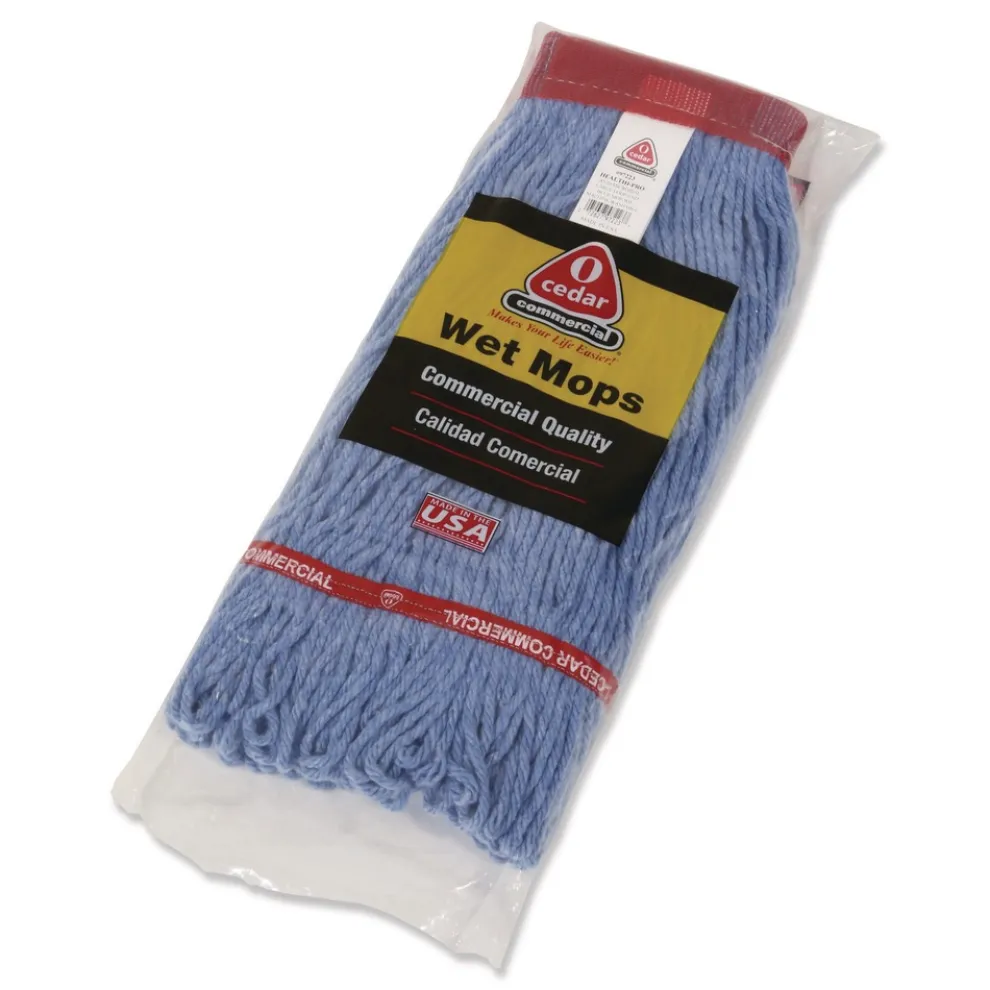 Nexstep Commercial Products MaxiClean Loop-End Mop, Cotton/Synthetic, 20 oz, Blue