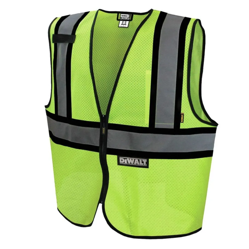 Dewalt Class 2 Contrasting Trim Economy Mesh Vest - Green - XL